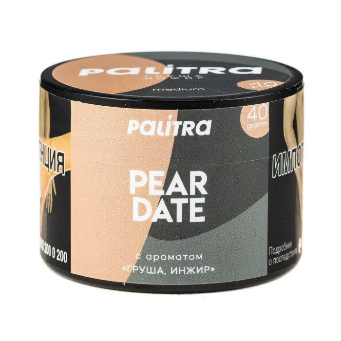 Palitra Tobacco for Shisha / Hookah - Pear Date