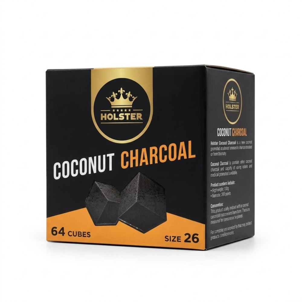 Charcoal Coconut Holster 26mm - 1kg (64 psc)