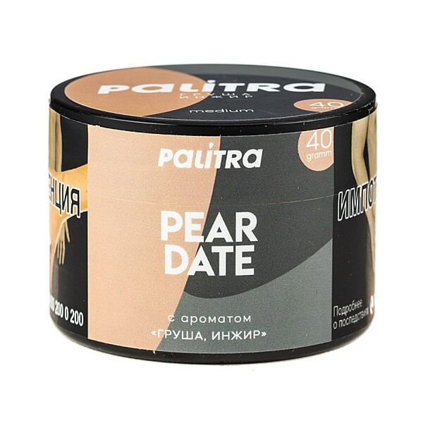 Palitra Tobacco for Shisha / Hookah - Pear Date